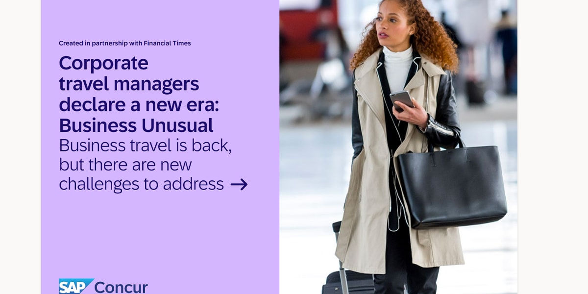 Corporate Travel Managers Declare a New Era: Business Unusual