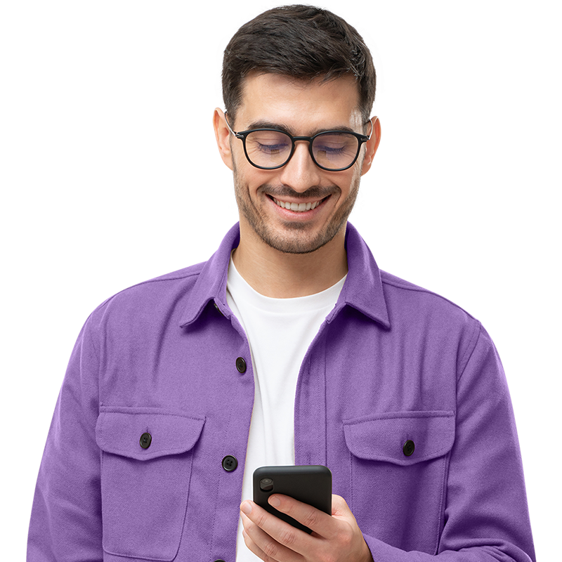 business professional using mobile phone