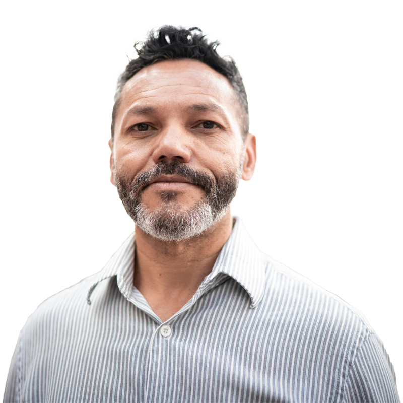 man smiling at camera