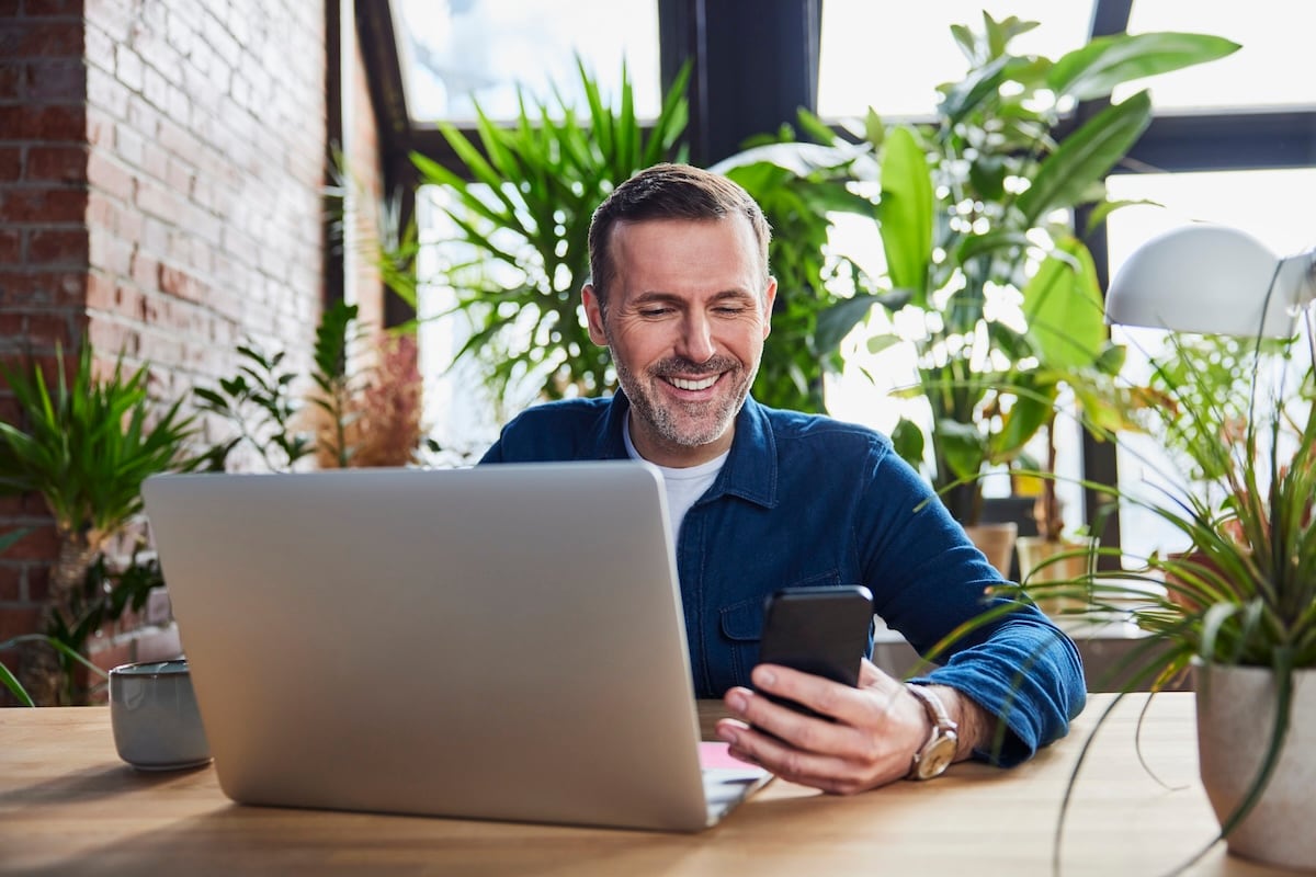 Man on laptop
