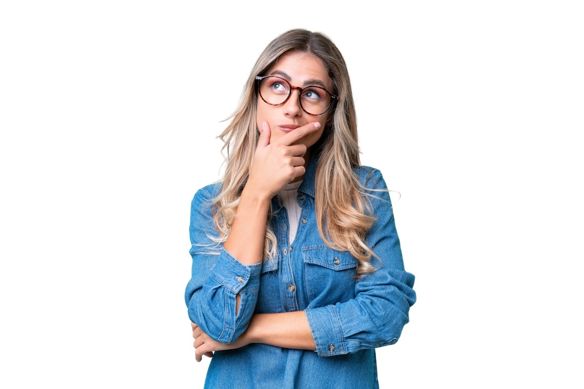 Lady thinking