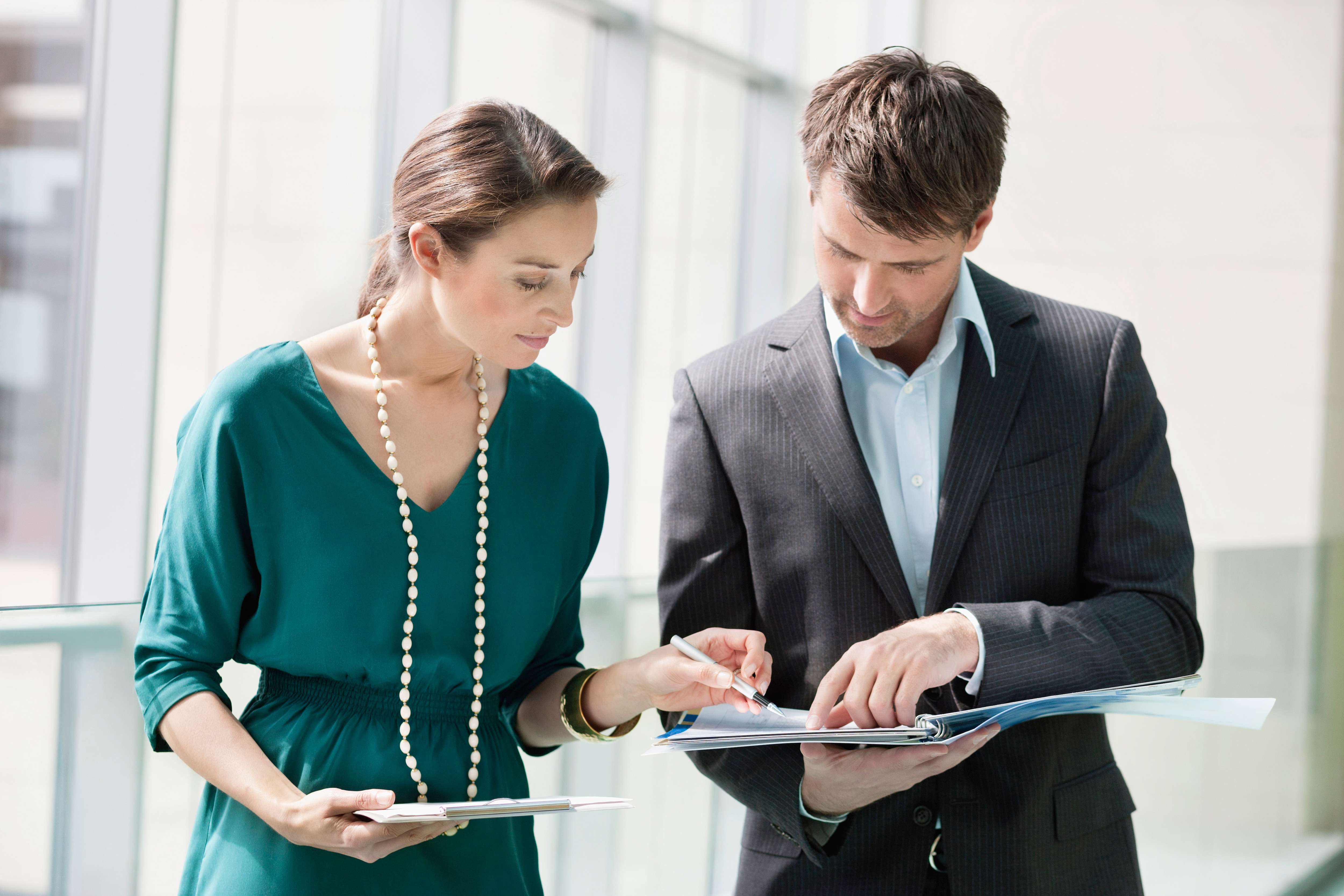 Group of people standing in office