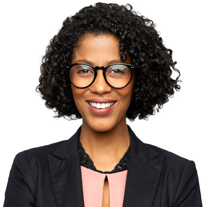 business professional smiling at camera