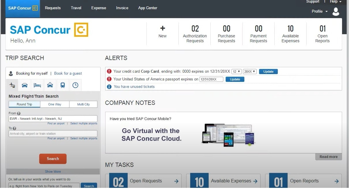 <span>Concur Travel Product Demo </span>
