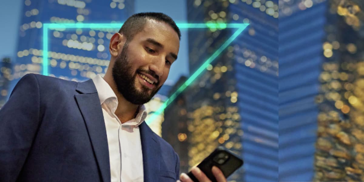 man with mobile phone