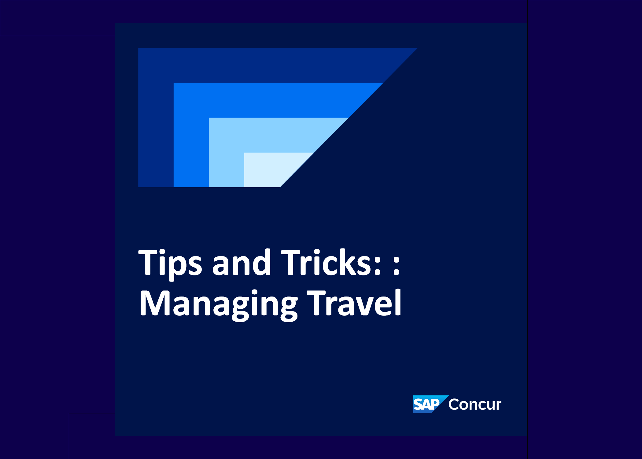 <span>Tips and Tricks: Managing Travel</span>
