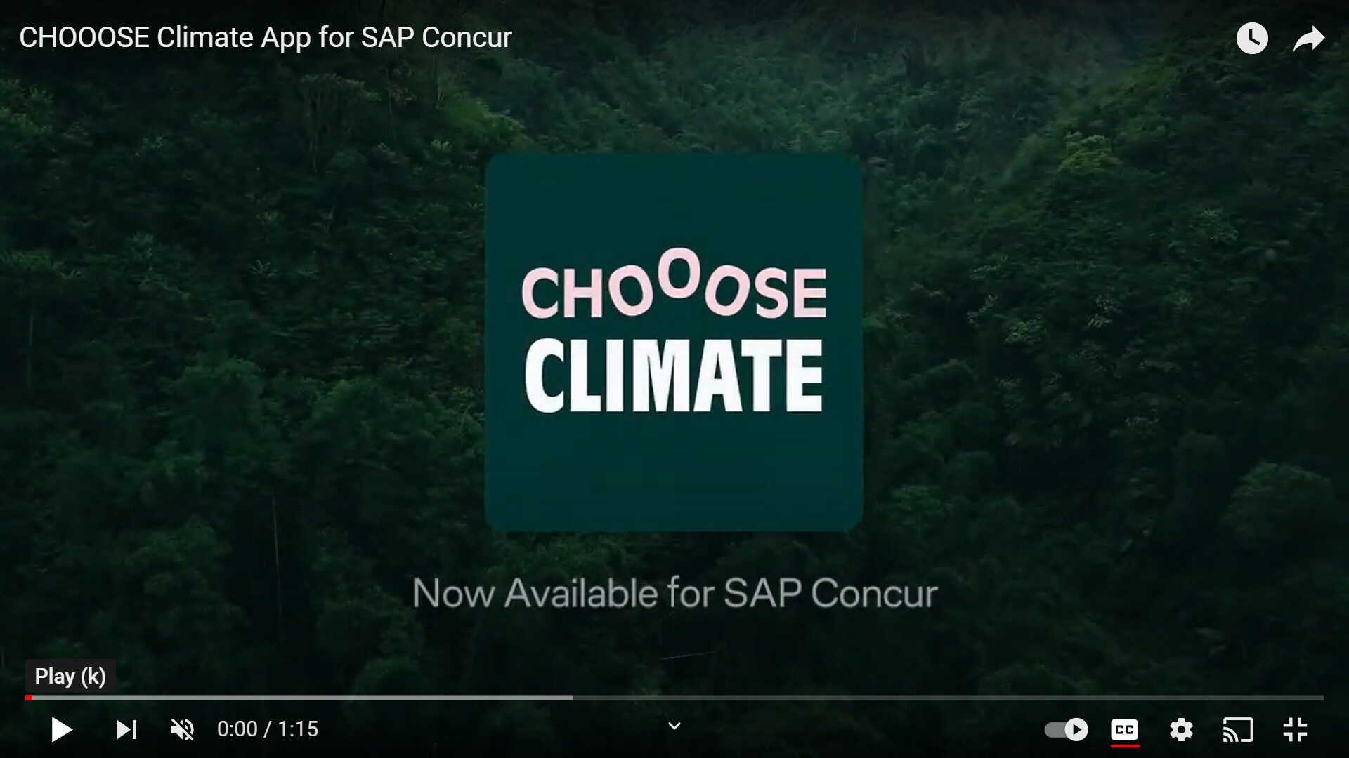 <span>CHOOOSE Climate App for SAP Concur</span>
