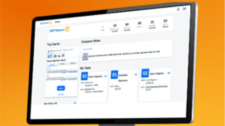 Invoice application on computer