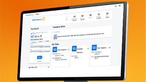 Invoice application on computer