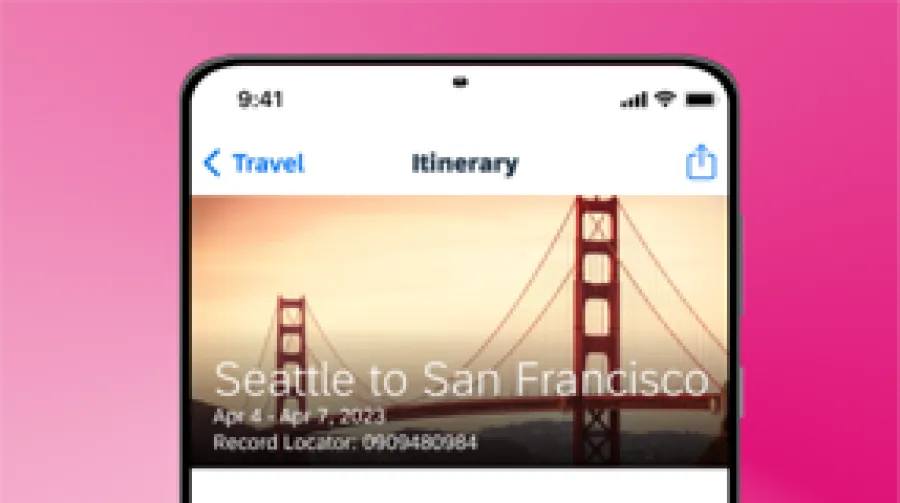 Travel app example image