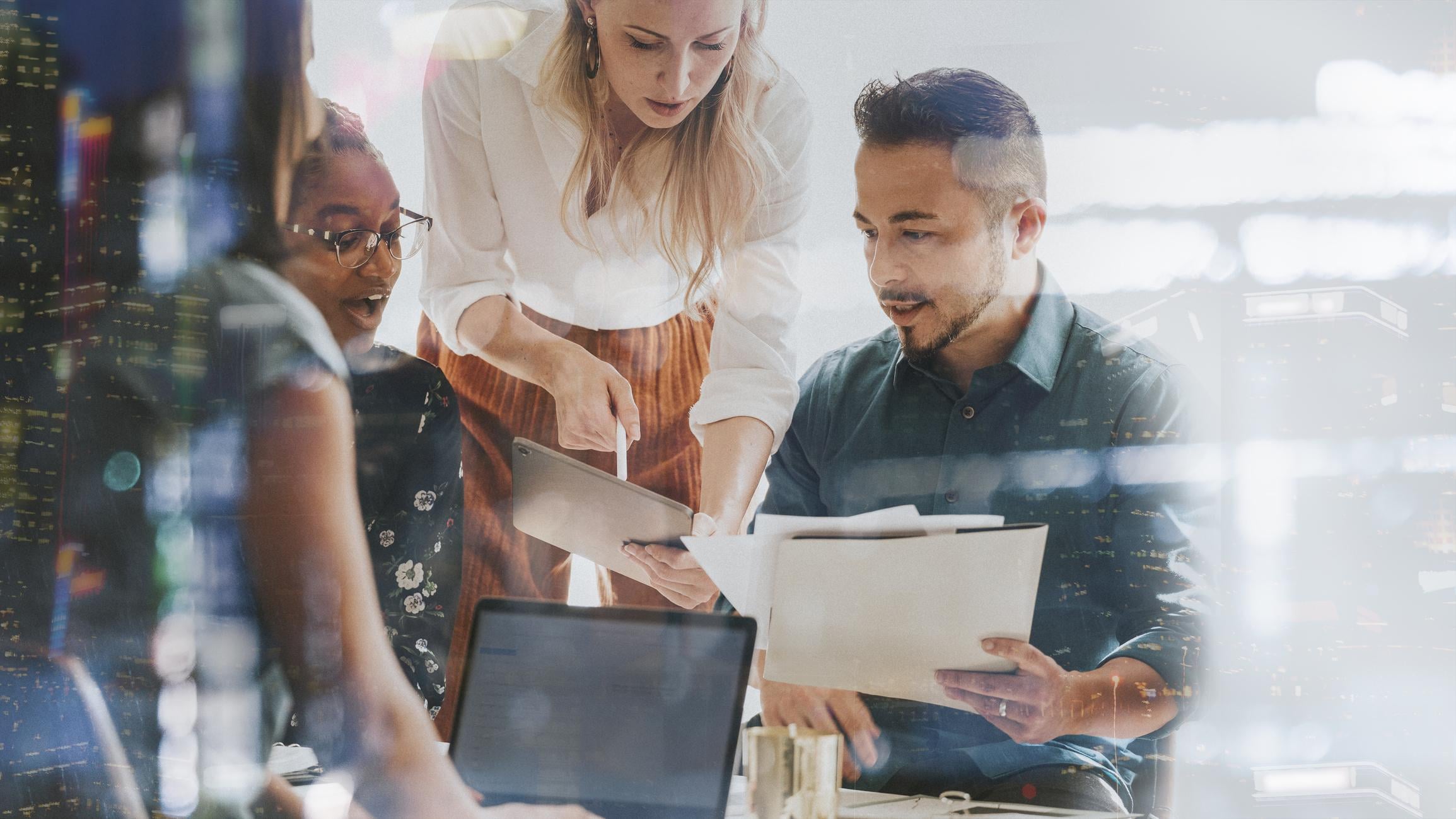 Finance leaders collaborating