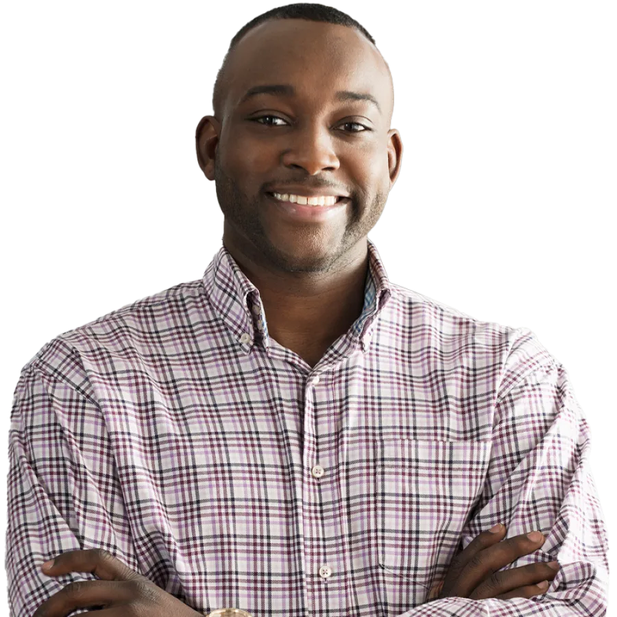 business professional with arms crossed in front