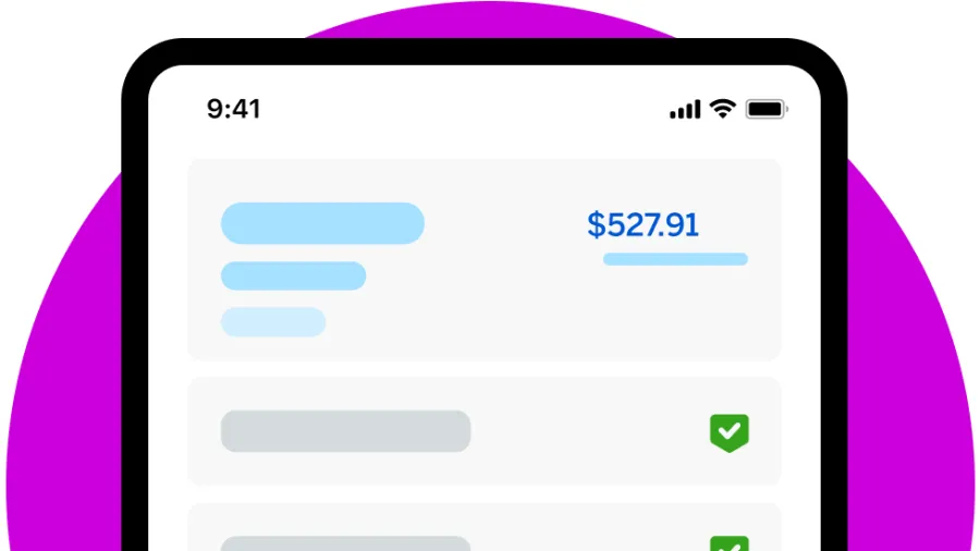 screenshot of app