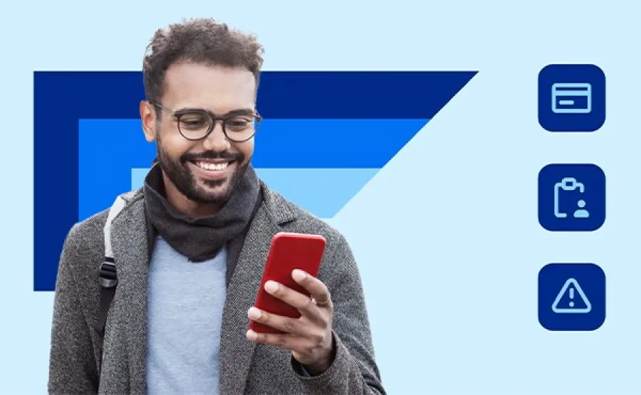business professional on mobile phone