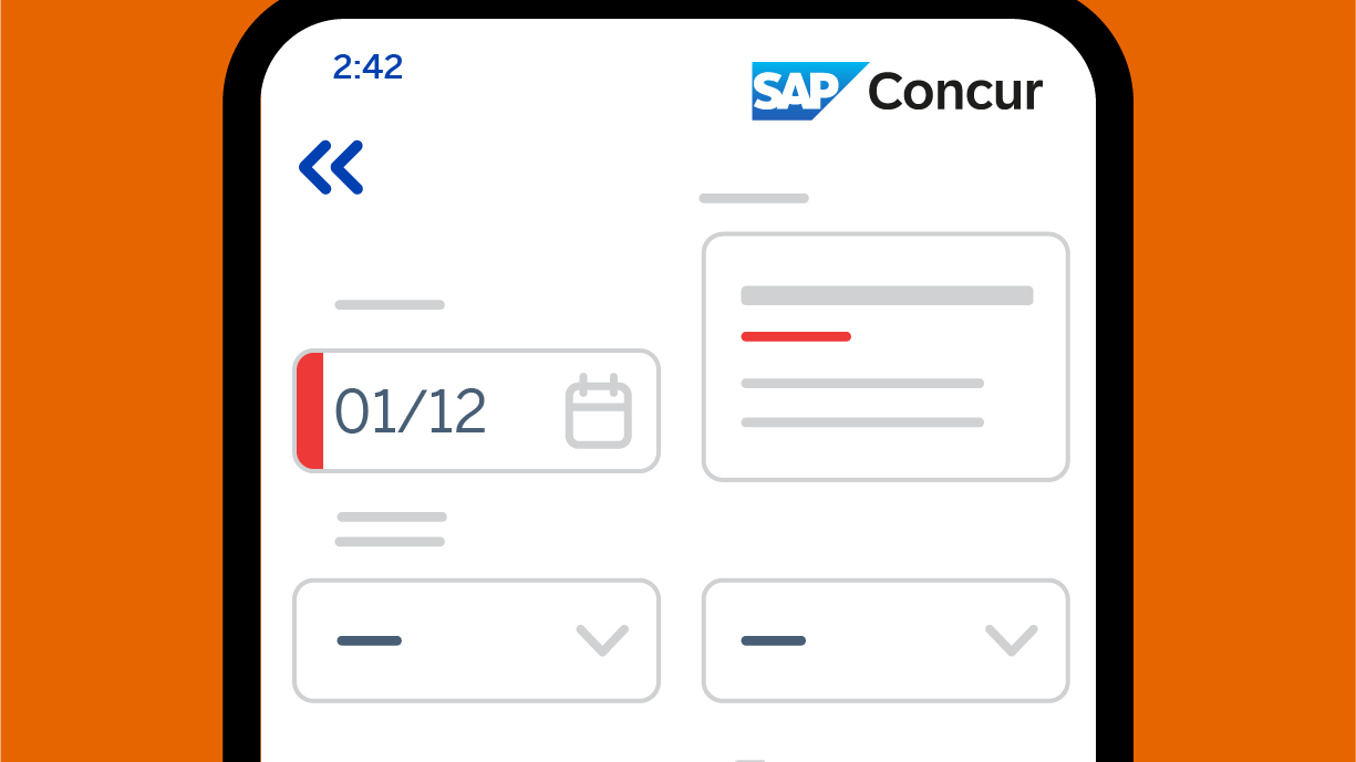 screenshot of concur invoice product