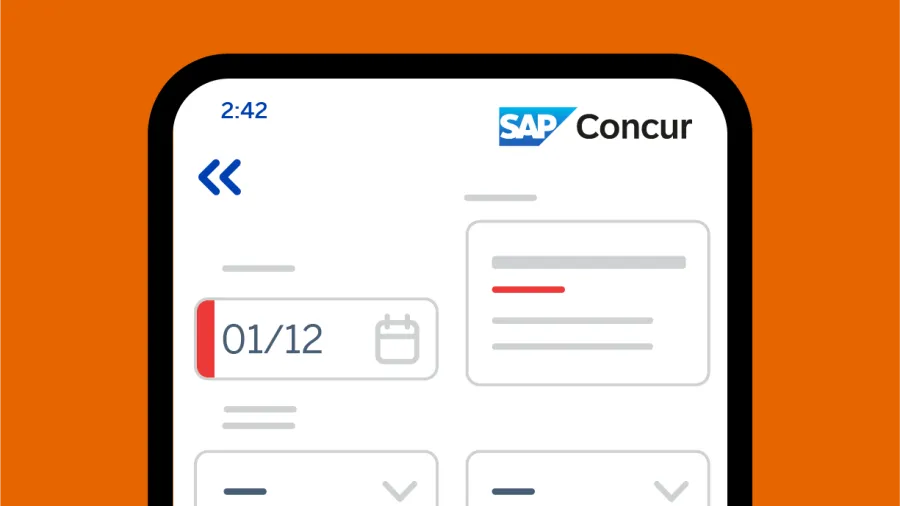screenshot of concur invoice product
