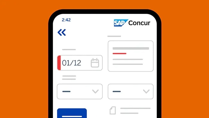 concur travel screenshot on iphone