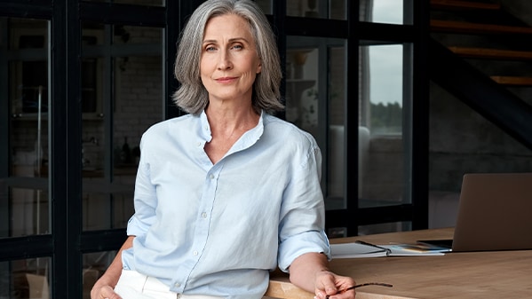 CFO standing proudly