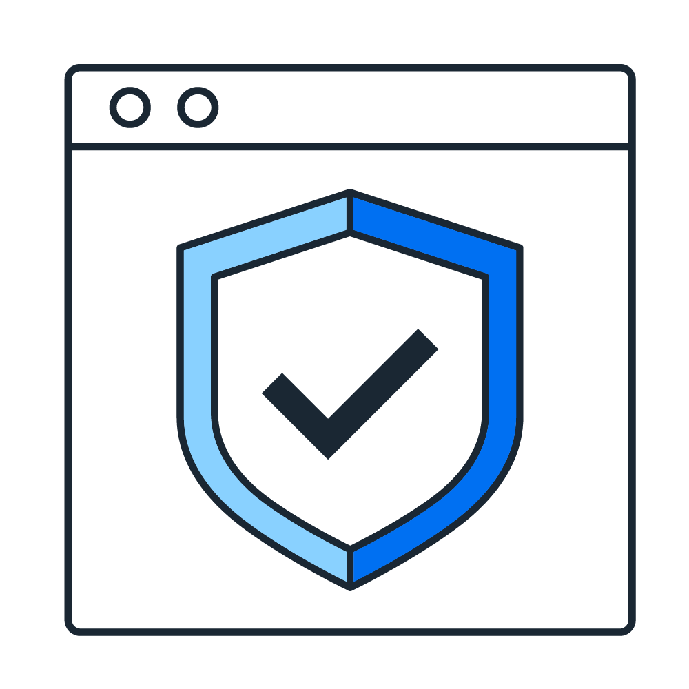 graphic of security checkmark