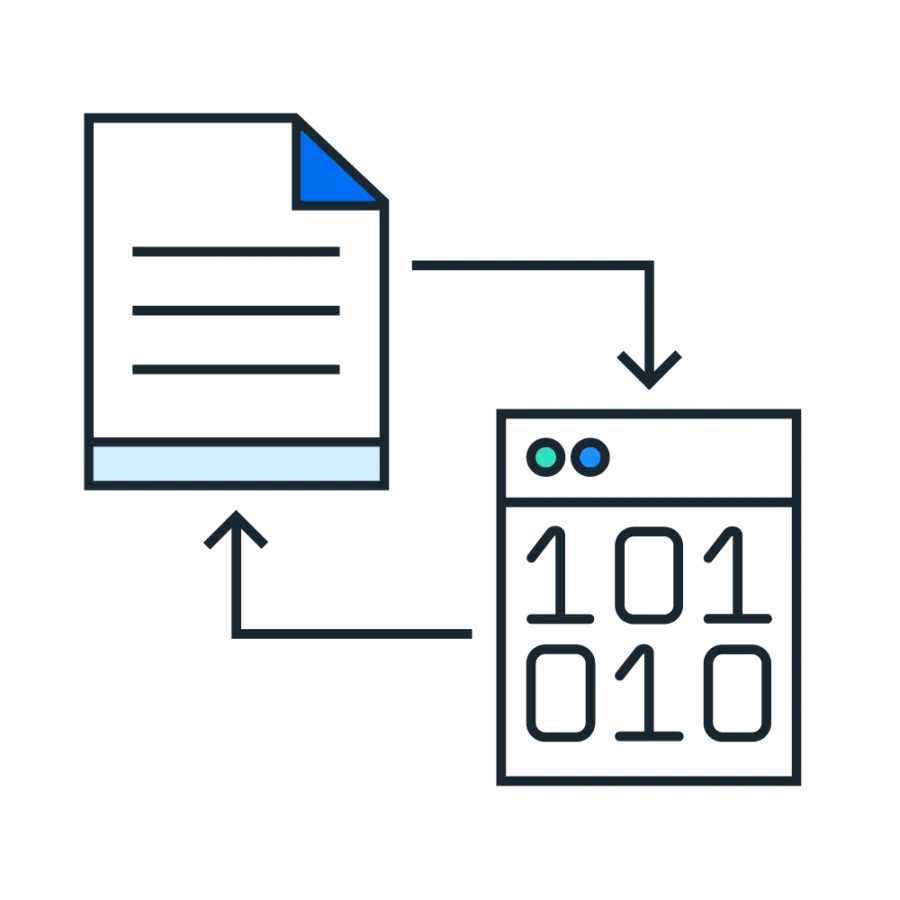 document with arrows