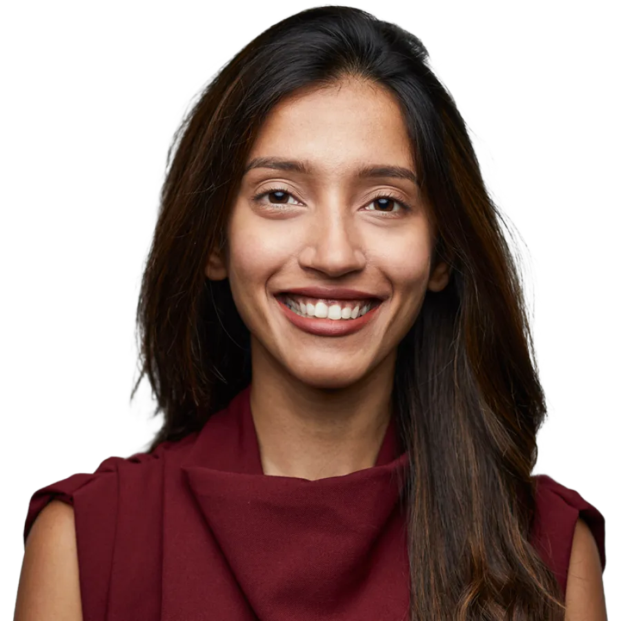 Woman smiling