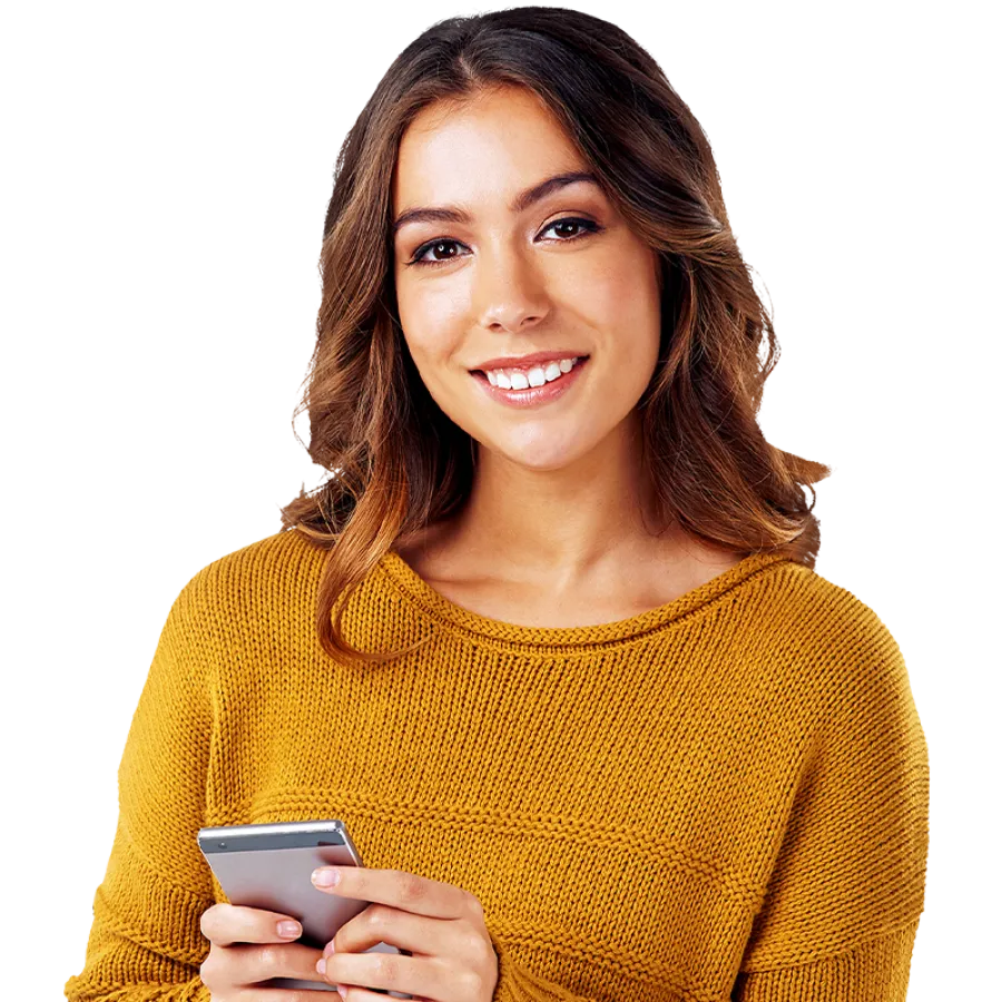 woman smiling at camera