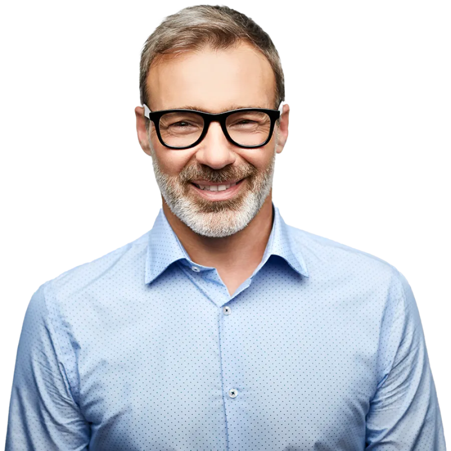 man smiling