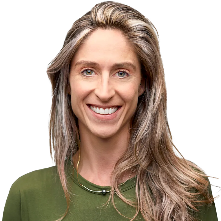 woman smiling