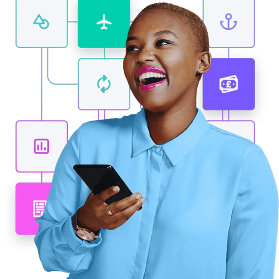 woman smiling