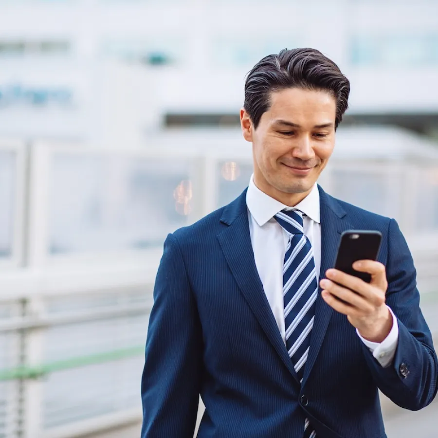 Man on phone