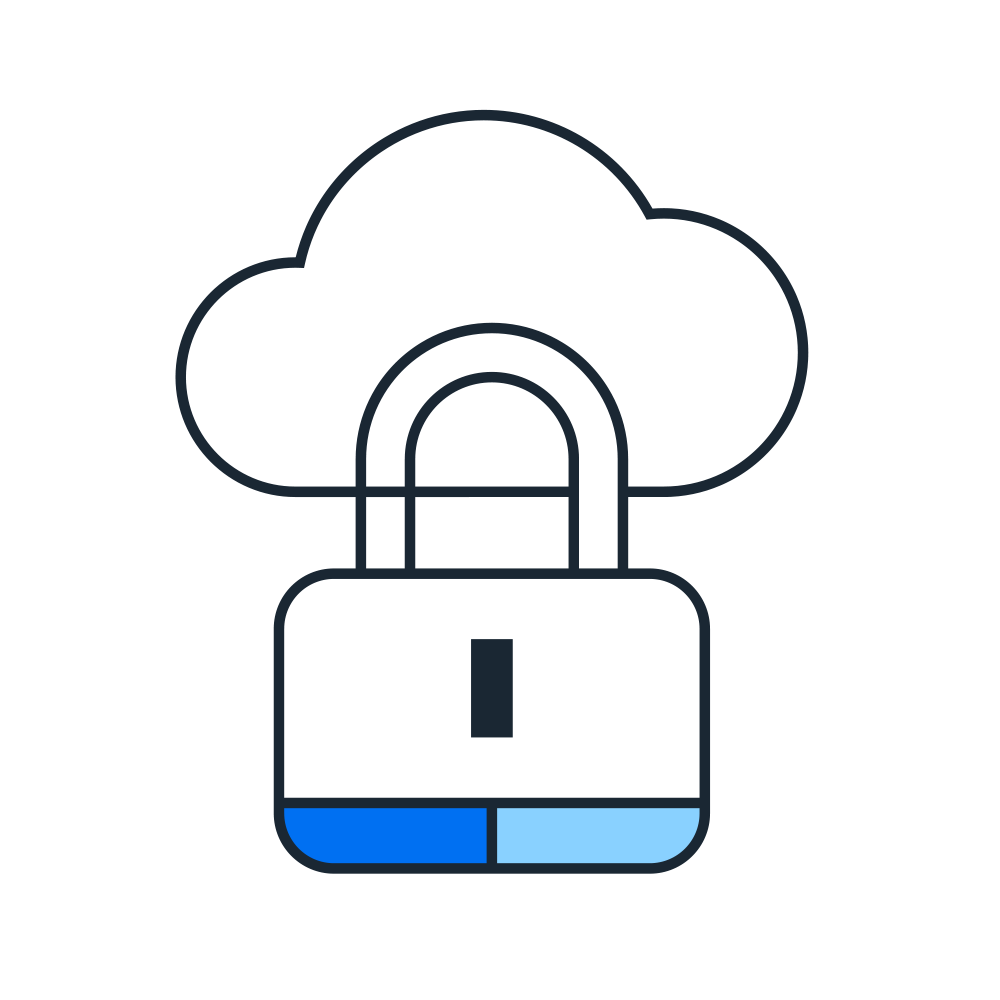 Cloud security pictogram