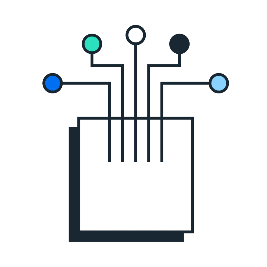 Square with spokes