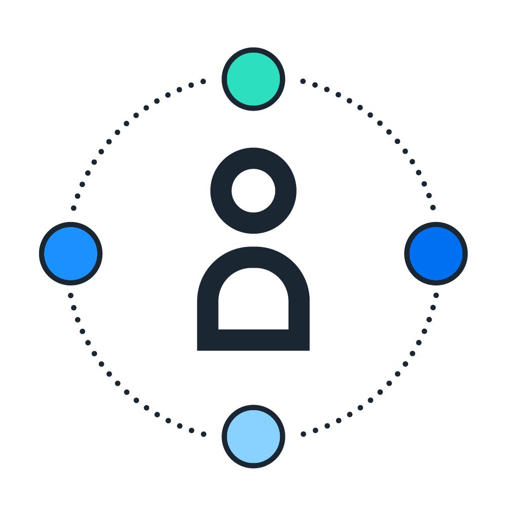 person with connectors