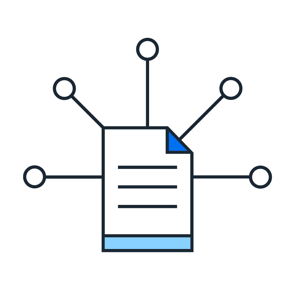 document with connectors