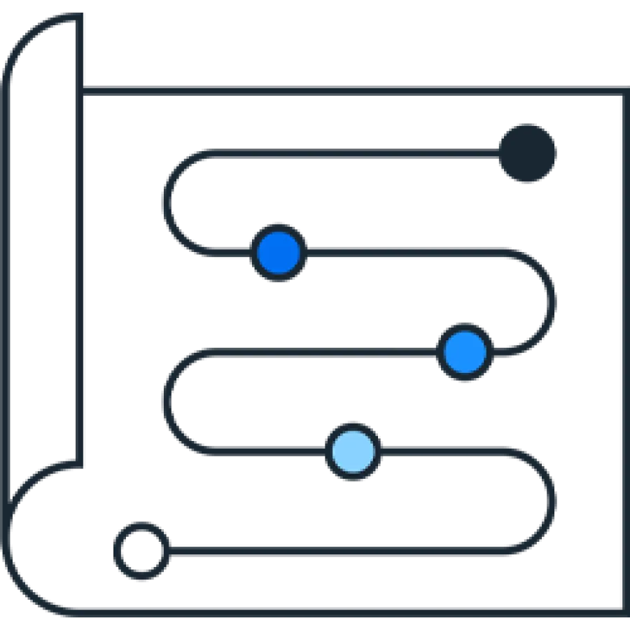 Map path pictogram