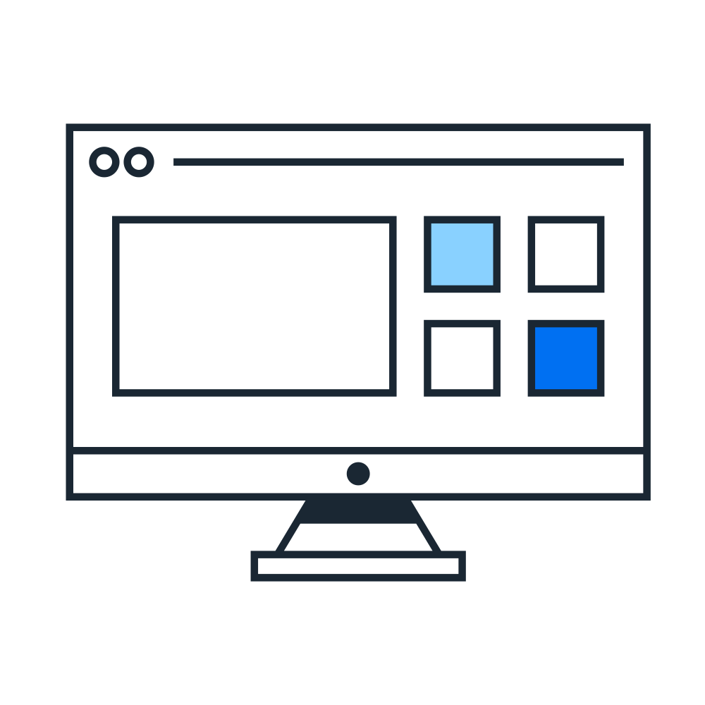graphic of a computer screen