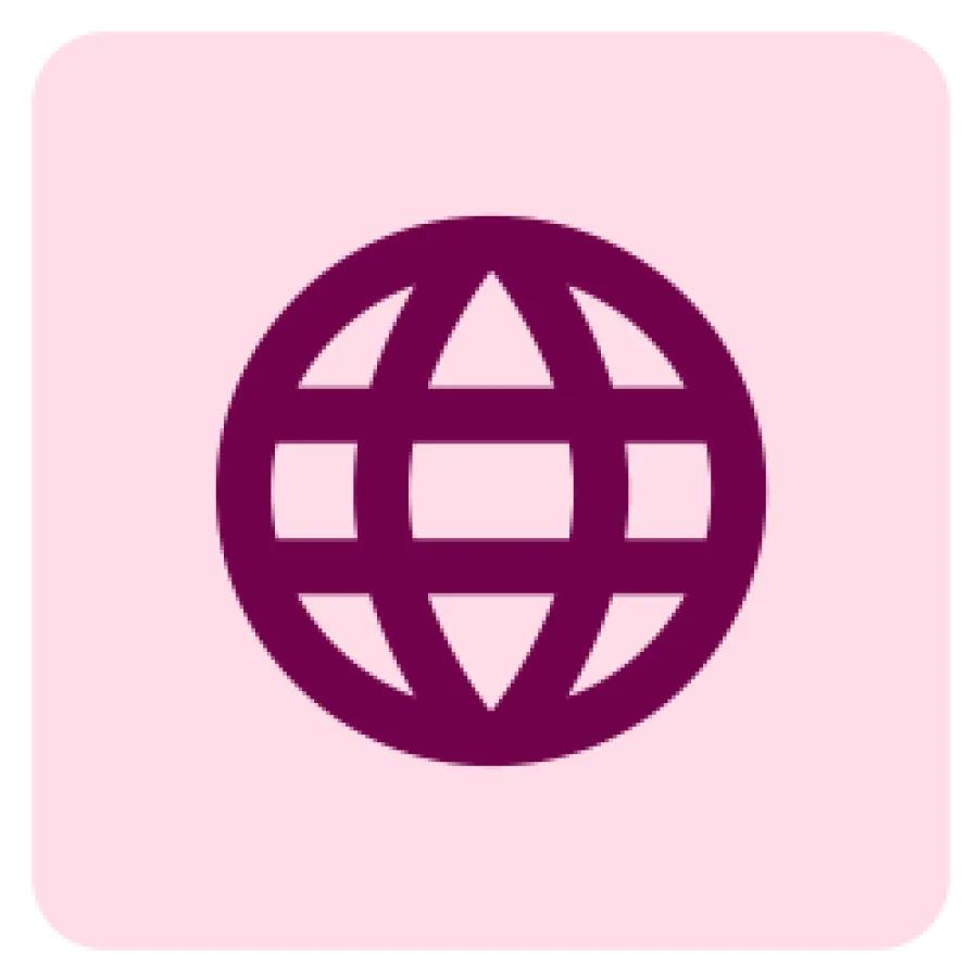 Globe pictogram