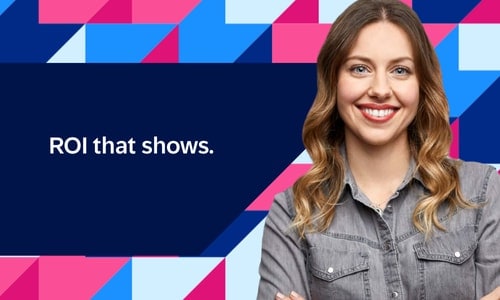 Woman smiling at you